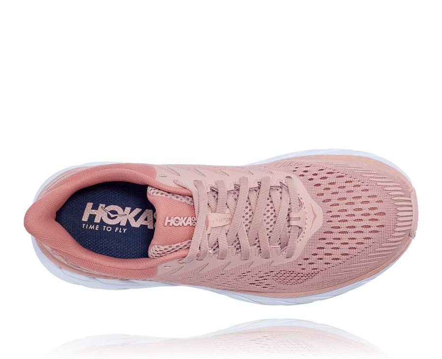 Tenis Hoka One One Mujer Rosas - Clifton 7 - VWUI26153